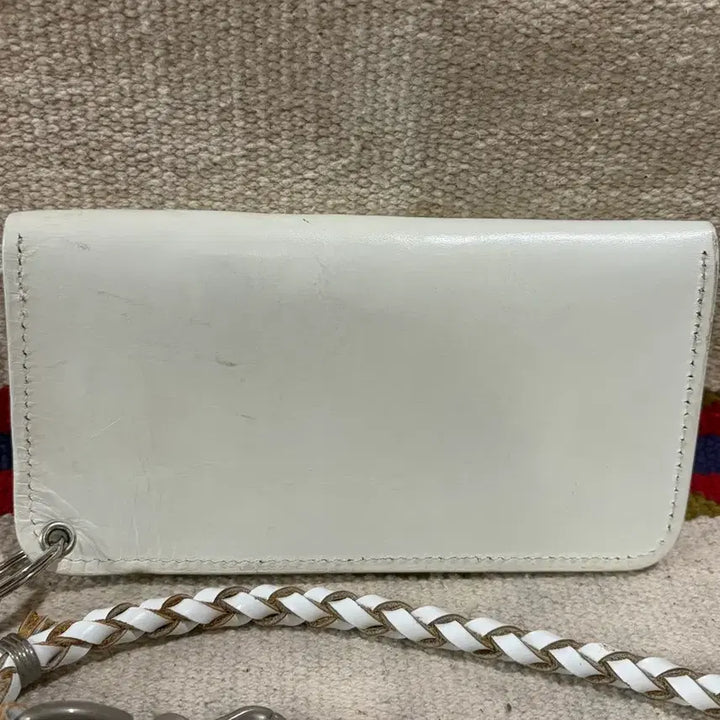 [BUNJANG] Vintage Real Leather Trucker Wallet Chain Set / 제패니즈 리얼레더 트러커월렛 체인 세트