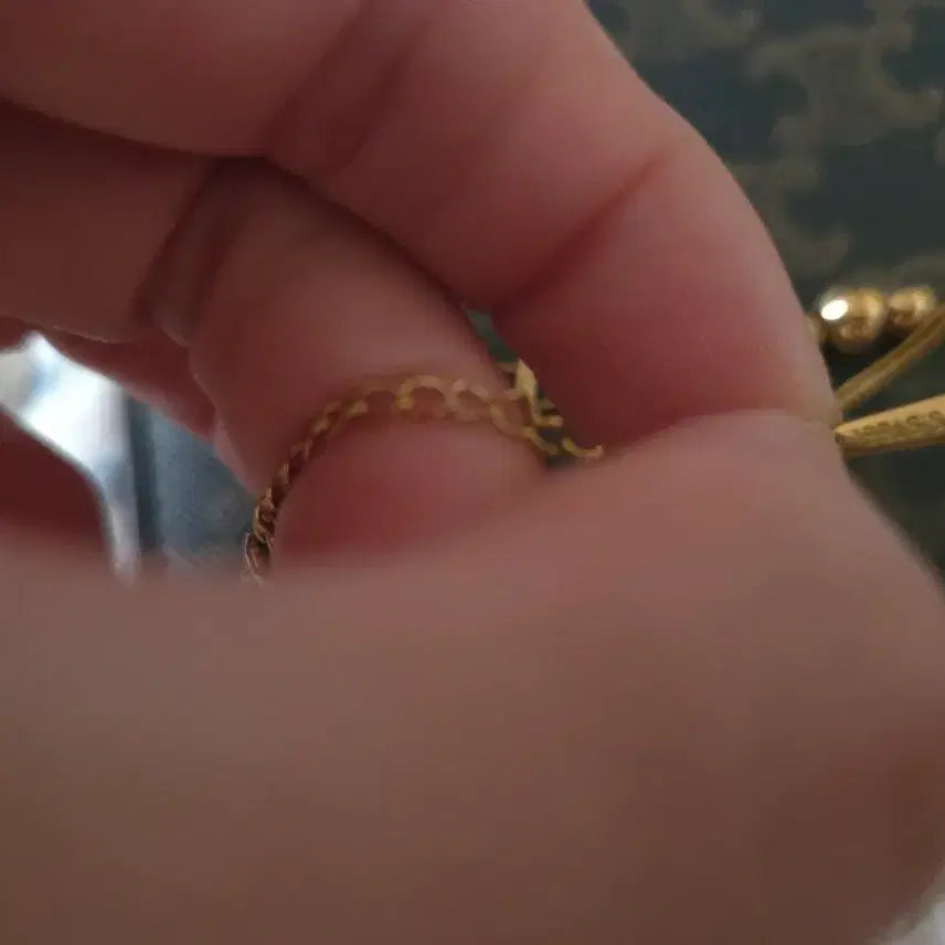 [BUNJANG] Stainless Steel Ball Point Necklace (Gold Color) / 스테인리스 볼 포인트 목걸이 (골드컬러)