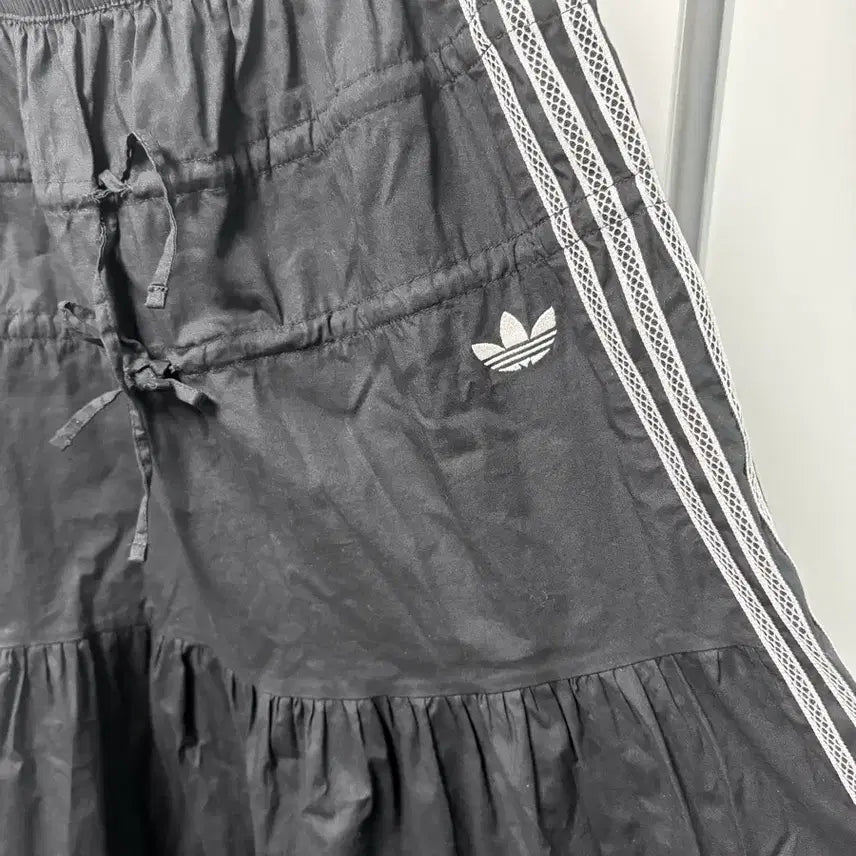 [BUNJANG] Adidas Nylon Frill Long Maxi Skirt S / 아디다스 일본 나일론 프릴 롱 맥시 스커트 S