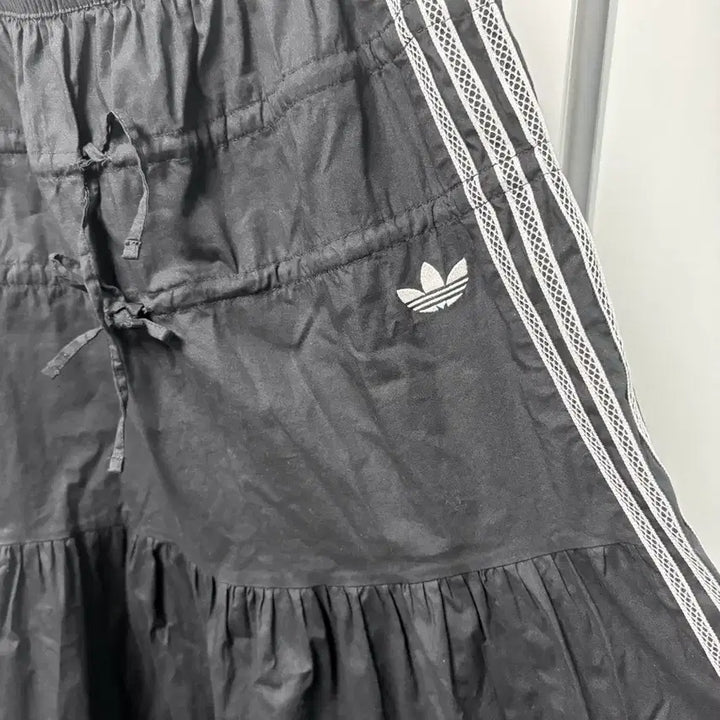 [BUNJANG] Adidas Nylon Frill Long Maxi Skirt S / 아디다스 일본 나일론 프릴 롱 맥시 스커트 S