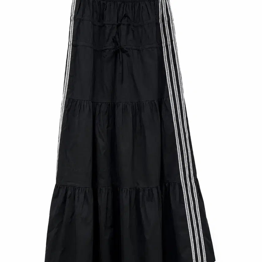 [BUNJANG] Adidas Nylon Frill Long Maxi Skirt S / 아디다스 일본 나일론 프릴 롱 맥시 스커트 S