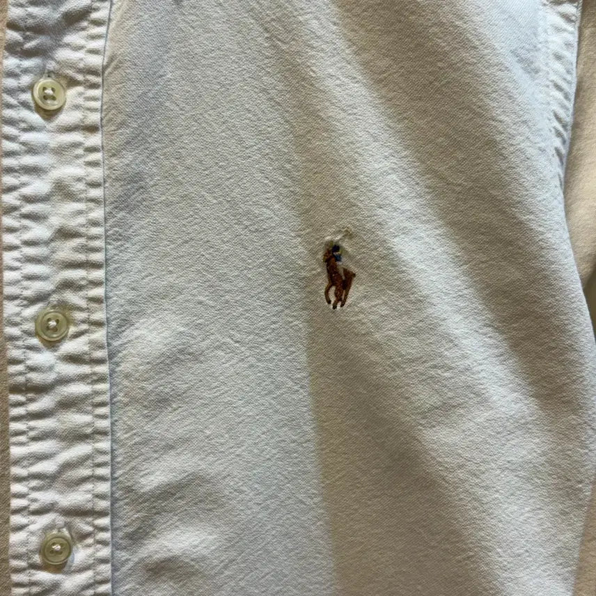 [BUNJANG] Ralph Lauren Classic Fit Oxford Button-Down Shirt White / [S] 랄프로렌 클래식핏 옥스포드 버튼다운 셔츠 화이트 4.5