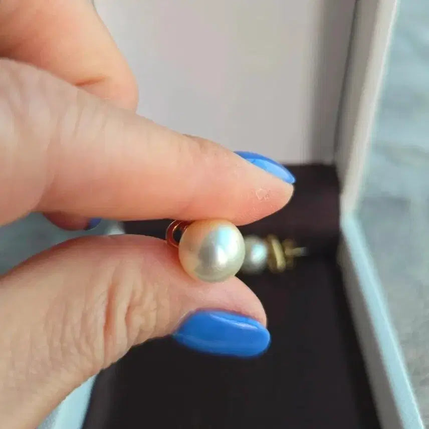 [BUNJANG] Celine Triomphe Pearl Earrings / 정품  셀린느 트리오페 진주 귀걸이