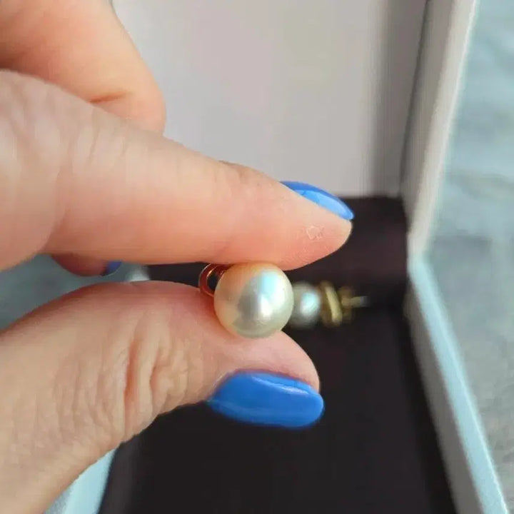 [BUNJANG] Celine Triomphe Pearl Earrings / 정품  셀린느 트리오페 진주 귀걸이