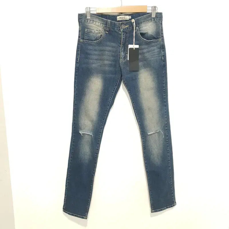 [BUNJANG] Indieo Nine Slim Fit Washed Denim Pants / 인디오 나인 슬림핏 워싱 데님 팬츠 30_M0101