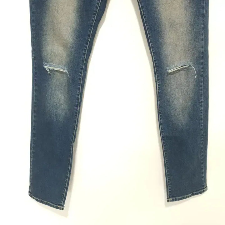 [BUNJANG] Indieo Nine Slim Fit Washed Denim Pants / 인디오 나인 슬림핏 워싱 데님 팬츠 30_M0101