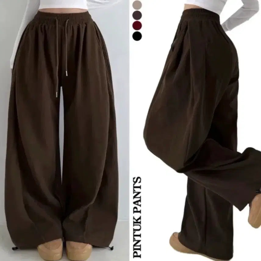 [BUNJANG] ABLY Side Pin-tuck Wide Pants / 에이블리 사이드핀턱 와이드팬츠