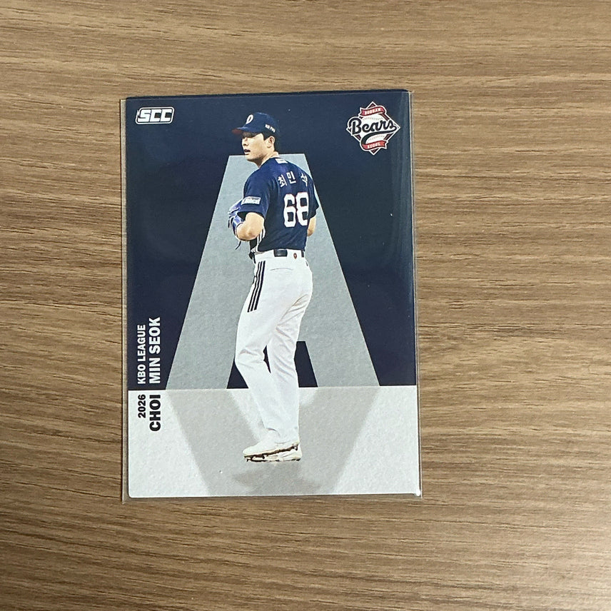 [BUNJANG] 2026 KBO Doosan Bears Choi Min-seok Alphabet Card / 2026 KBO 카드 두산 베어스 최민석 알파벳