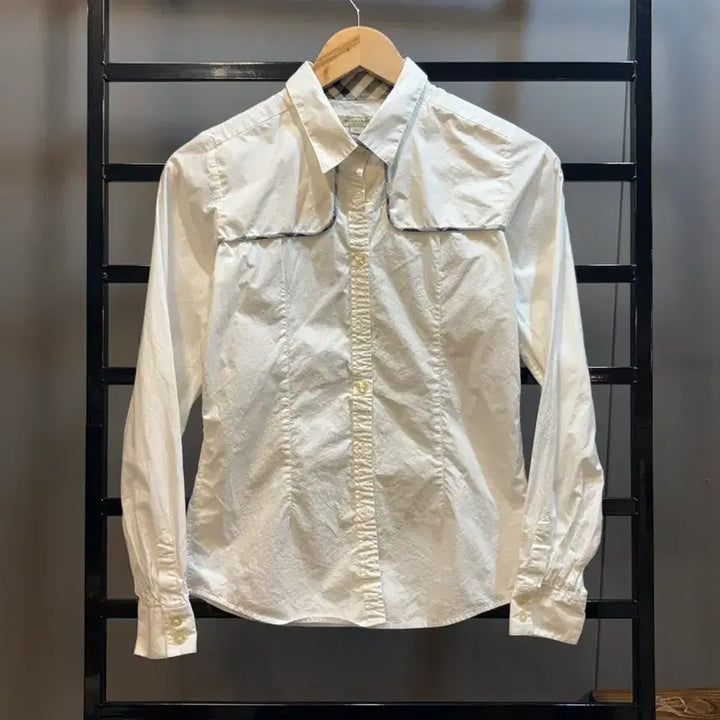 [BUNJANG] Burberry Kids Nova Check Lined White Dress Shirt 14Y / [아동 14Y / 158cm] 버버리 노바체크 안감 화이트 셔츠 6.9