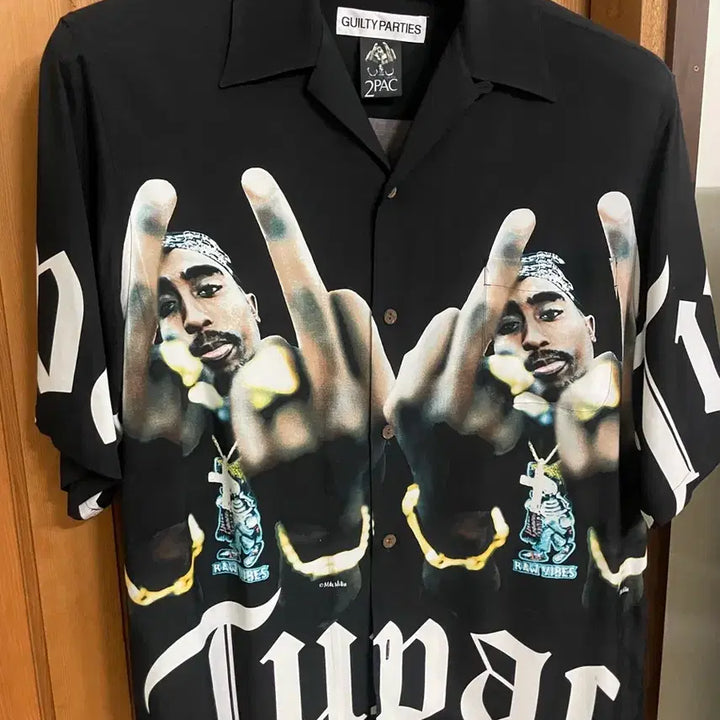 [BUNJANG] Wackomaria Tupac Off-Color Shirt L / 와코마리아 투팍 오프카라 셔츠 L