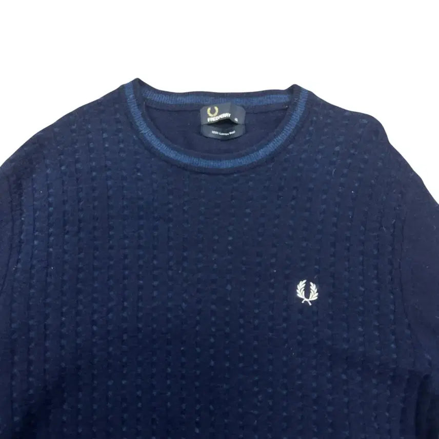[BUNJANG] Fred Perry Lambswool Knit Sweater / 프레드페리 램스울 니트