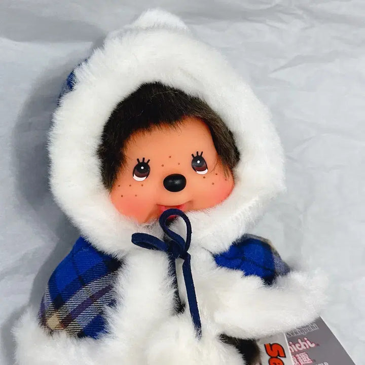 [BUNJANG] Genuine Monchhichi Blue Cape / 정품 몬치치 파란망토