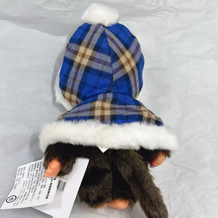 [BUNJANG] Genuine Monchhichi Blue Cape / 정품 몬치치 파란망토