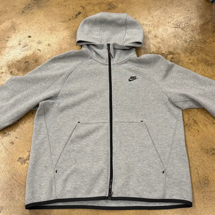 [BUNJANG] Nike Tech Fleece Full-Zip Hoodie Grey XL / [정품/XL] 나이키 테크팩 후드 집업 그레이