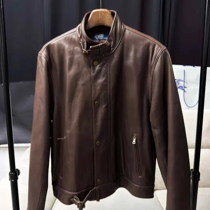 [BUNJANG] Polo Ralph Lauren Harrington Lambskin Leather Jacket / POLO 헤링턴/램스킨/자켓