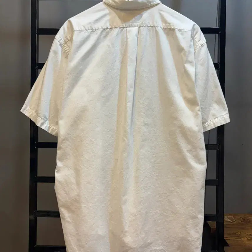 [BUNJANG] Ralph Lauren Blake Short Sleeve Button-Down Shirt White L / [L] 랄프로렌 블레이크 반팔 버튼다운 셔츠 화이트  4.9