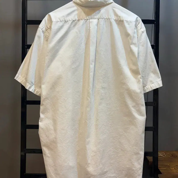 [BUNJANG] Ralph Lauren Blake Short Sleeve Button-Down Shirt White L / [L] 랄프로렌 블레이크 반팔 버튼다운 셔츠 화이트  4.9