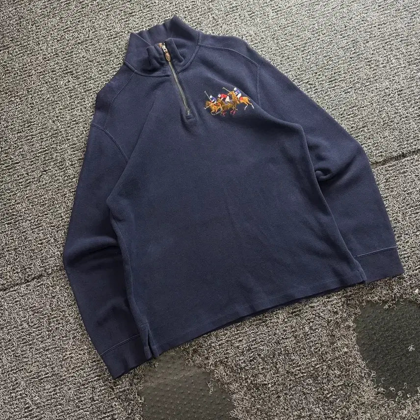 [BUNJANG] Polo Ralph Lauren Big Pony Half-Zip Knit M / 폴로 랄프로렌 빅포니 하프집업 니트 5060