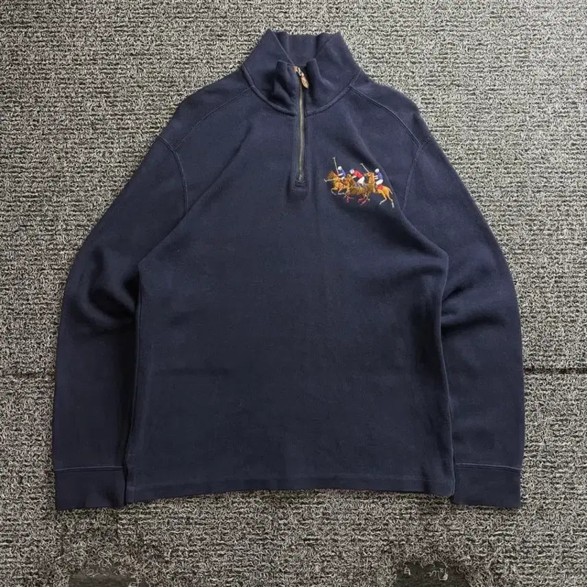 [BUNJANG] Polo Ralph Lauren Big Pony Half-Zip Knit M / 폴로 랄프로렌 빅포니 하프집업 니트 5060
