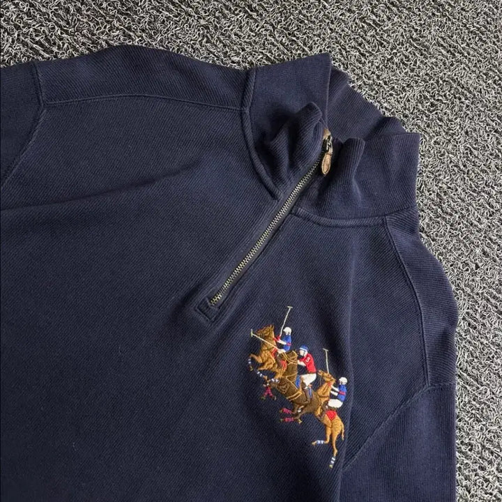 [BUNJANG] Polo Ralph Lauren Big Pony Half-Zip Knit M / 폴로 랄프로렌 빅포니 하프집업 니트 5060