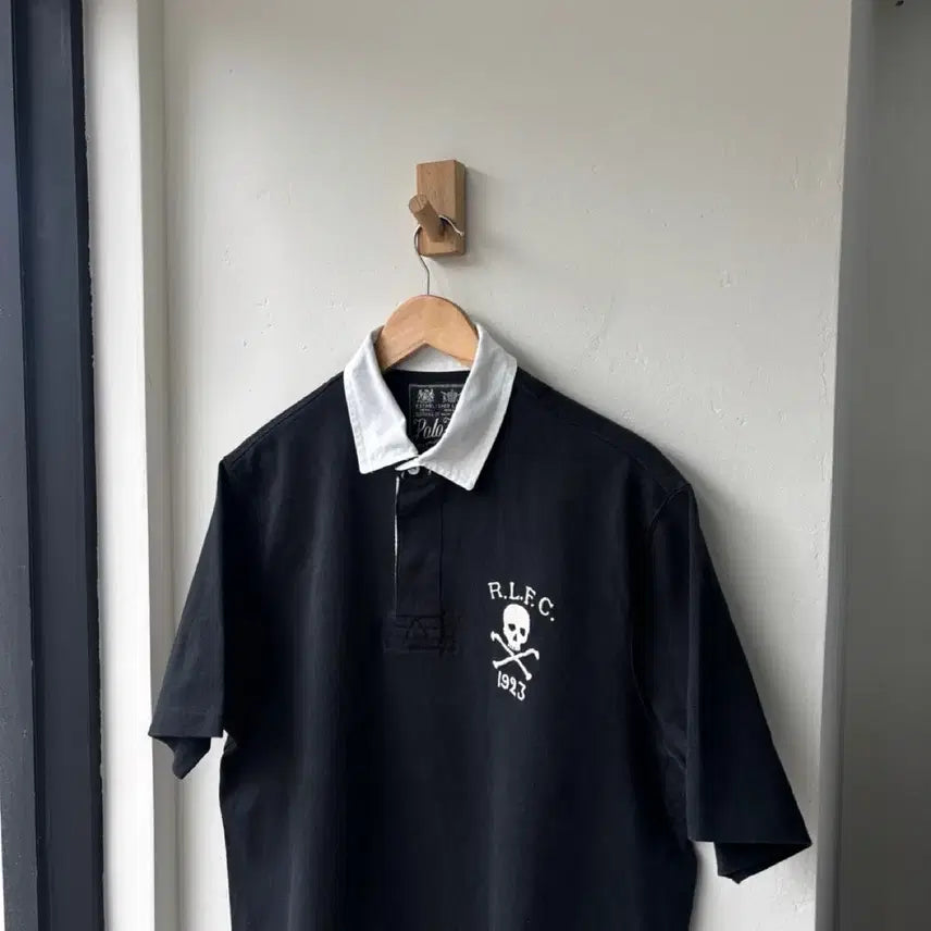 [BUNJANG] Polo Ralph Lauren Skull Rugby T-Shirt / 17297 - 폴로 랄프로렌 스컬 반팔 럭비티
