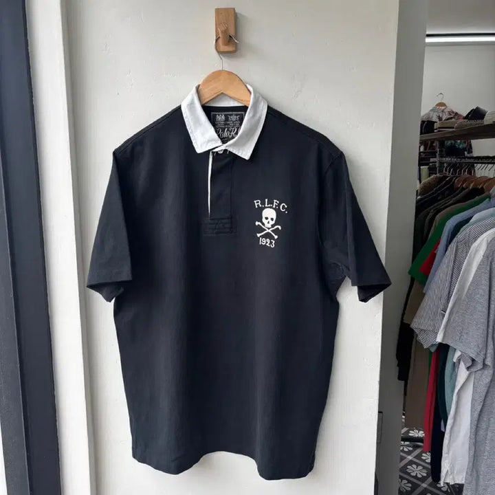 [BUNJANG] Polo Ralph Lauren Skull Rugby T-Shirt / 17297 - 폴로 랄프로렌 스컬 반팔 럭비티