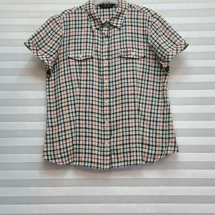 [BUNJANG] Daks Linen Check Shirt / 닥스> 린넨 체크 셔츠