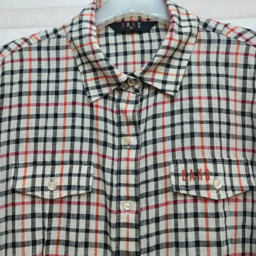 [BUNJANG] Daks Linen Check Shirt / 닥스> 린넨 체크 셔츠