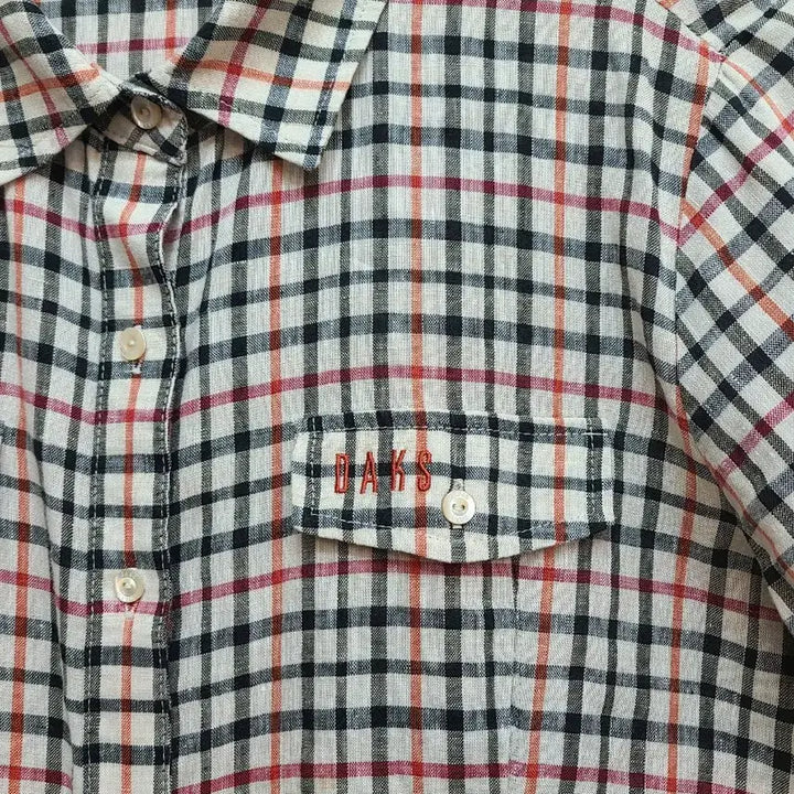 [BUNJANG] Daks Linen Check Shirt / 닥스> 린넨 체크 셔츠