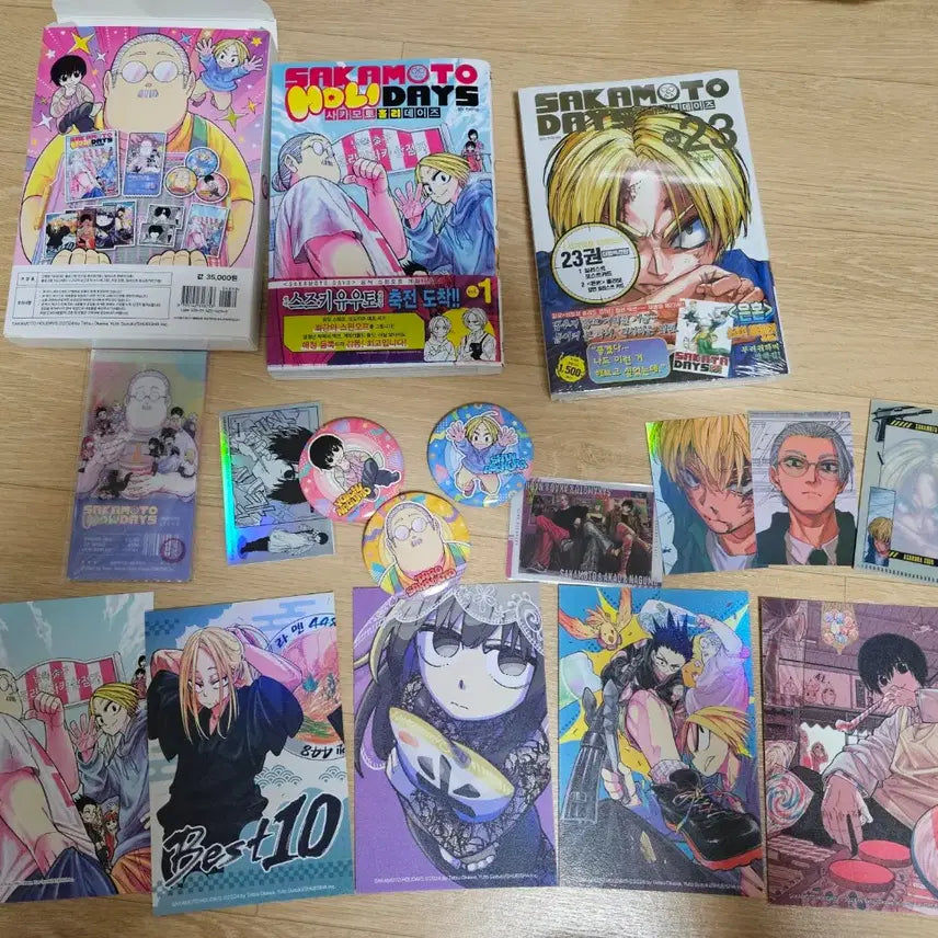 [BUNJANG] Sakamoto Days Holiday Special Edition + Volume 23 Gintama Collaboration Illustration Card / 사카모토데이즈 홀리데이 특별판+ 23권 은혼콜라보 일러스트카드