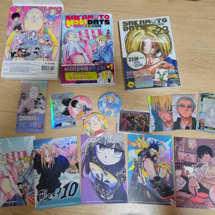 [BUNJANG] Sakamoto Days Holiday Special Edition + Volume 23 Gintama Collaboration Illustration Card / 사카모토데이즈 홀리데이 특별판+ 23권 은혼콜라보 일러스트카드
