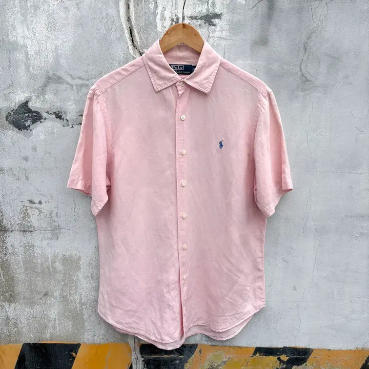 [BUNJANG] Polo Linen Short Sleeve Shirt Men&