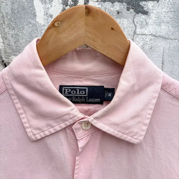 [BUNJANG] Polo Linen Short Sleeve Shirt Men&