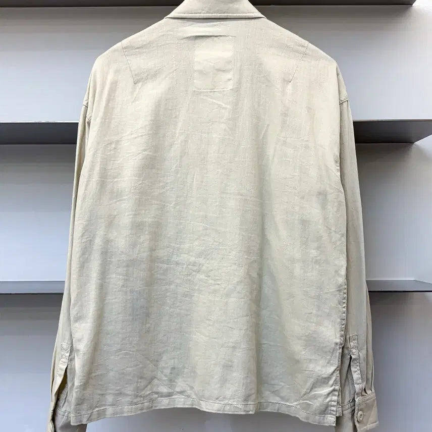 [BUNJANG] Back Number Military Army Linen Jacket / 백넘버 밀리터리 아미 리넨 자켓