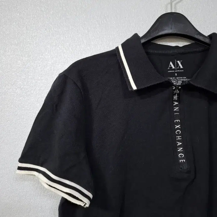 [BUNJANG] A|X Armani Exchange Short Sleeve Polo T-Shirt Black S / A|X 알마니 익스체인지 반팔 카라티 블랙 S
