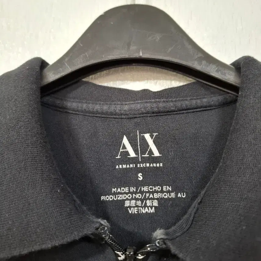 [BUNJANG] A|X Armani Exchange Short Sleeve Polo T-Shirt Black S / A|X 알마니 익스체인지 반팔 카라티 블랙 S
