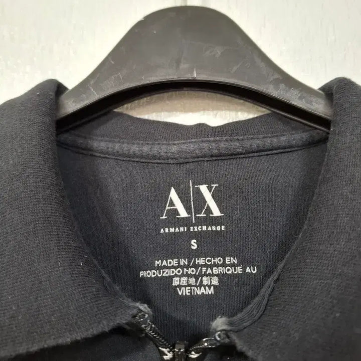 [BUNJANG] A|X Armani Exchange Short Sleeve Polo T-Shirt Black S / A|X 알마니 익스체인지 반팔 카라티 블랙 S
