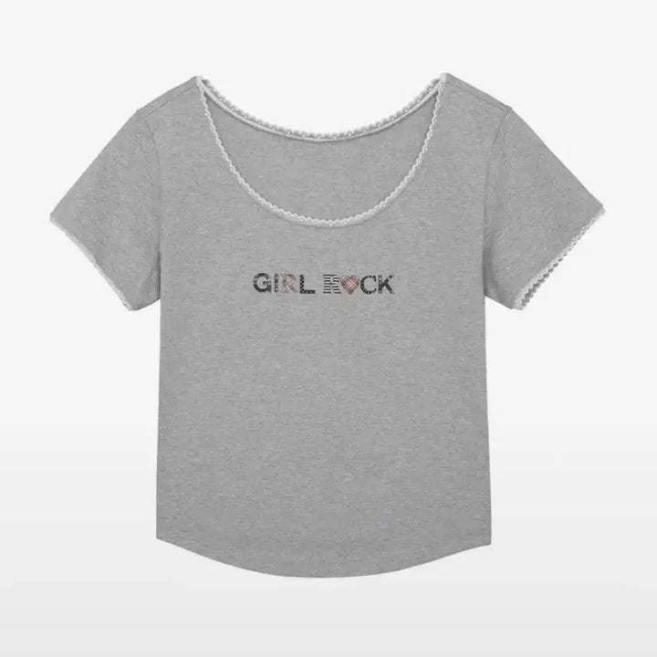 [BUNJANG] hug yourskin Girl Lock T-Shirt / 허그유어스킨) 걸 락 티셔츠