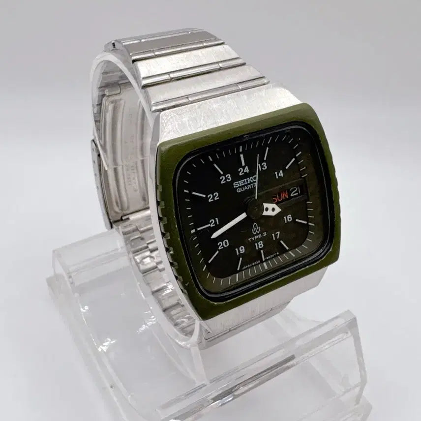 [BUNJANG] 1970s Seiko Type II Nato Black Day-Date Watch / 1970s 빈티지 세이코 type ii 나토블랙 데이데이트 시계