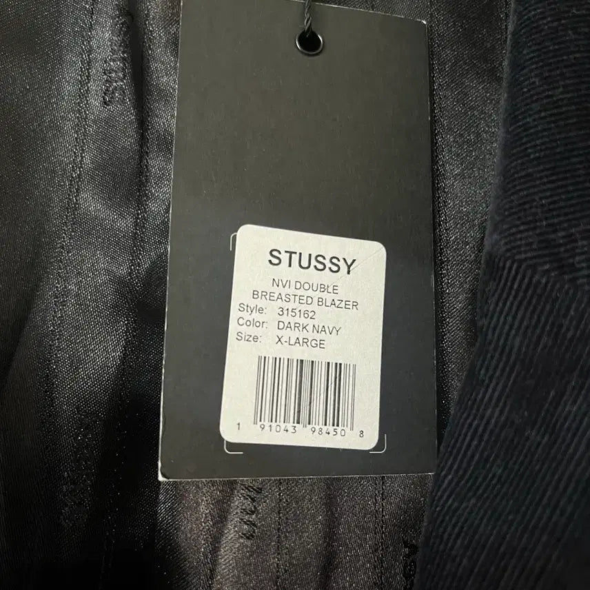 [BUNJANG] Stussy Dark Navy Corduroy Double-Breasted Jacket and Pants Set / [XL/M] STUSSY SET