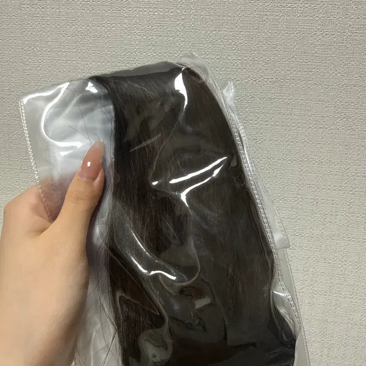 [BUNJANG] 22-inch Natural Brown Remy Human Hair Extensions (60 pcs) / 인모 붙임머리 자연갈색 22인치
