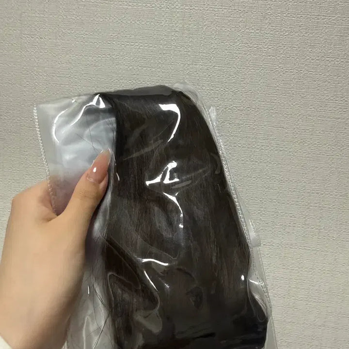 [BUNJANG] 22-inch Natural Brown Remy Human Hair Extensions (60 pcs) / 인모 붙임머리 자연갈색 22인치