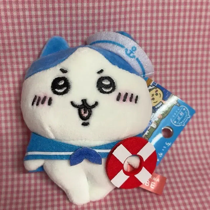 [BUNJANG] Hachitore Sailor Outfit Plush Mascot Keychain / 세일러 옷을 입은 하치와레 인형 마스코트 키링