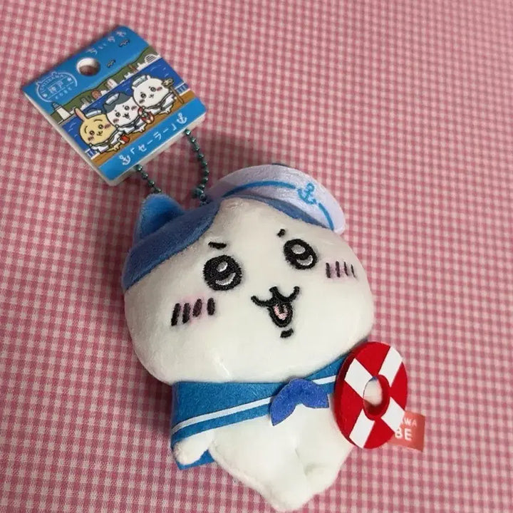 [BUNJANG] Hachitore Sailor Outfit Plush Mascot Keychain / 세일러 옷을 입은 하치와레 인형 마스코트 키링