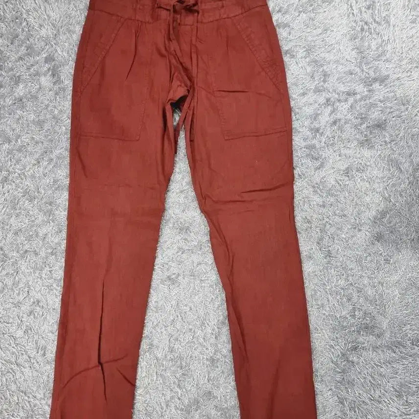 [BUNJANG] Theory Linen Burgundy Wine Pants Women&