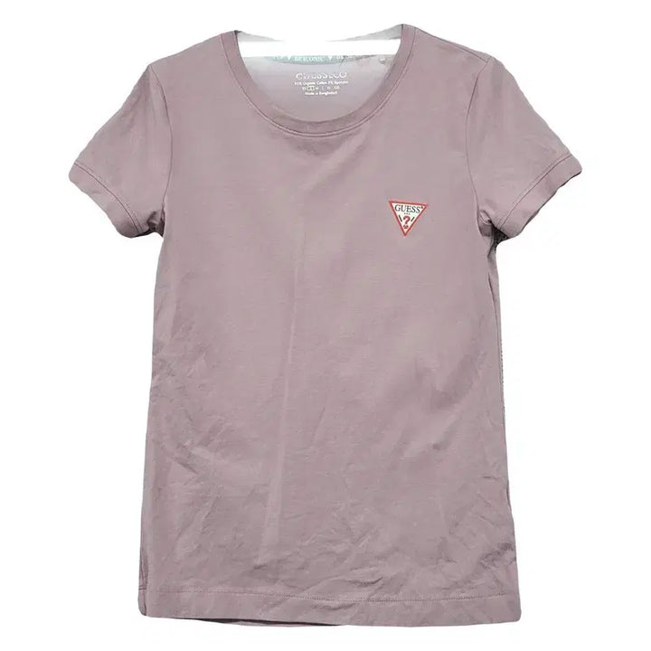 [BUNJANG] Guess Light Pink Logo Short Sleeve T-Shirt M / 게스 라이트 핑크 로고 반팔티 M