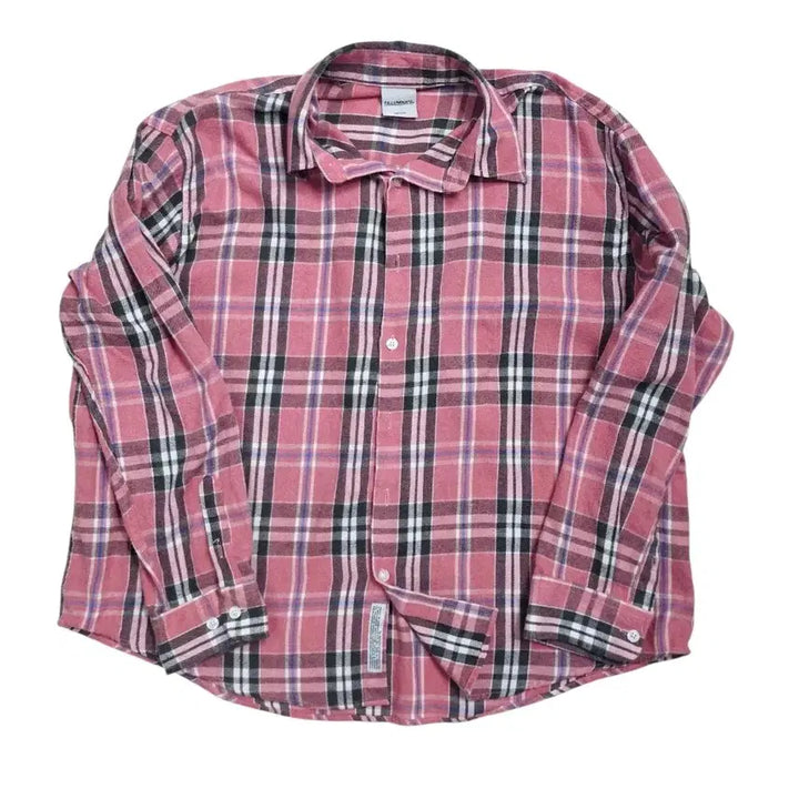 [BUNJANG] Filuminate Check Shirt Pink (M) / [프립]M/필루미네이트 체크 남방 셔츠 핑크