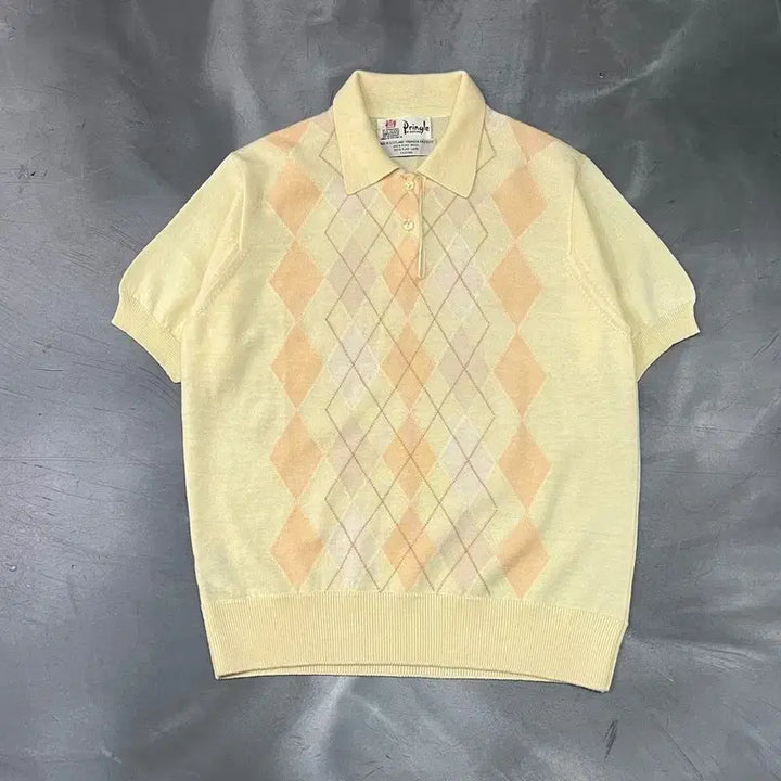 [BUNJANG] Pringle of Scotland Wool Argyle Half Collar Knit / 프링글 오브 스코틀랜드 울 아가일 하프 카라 니트 y18140