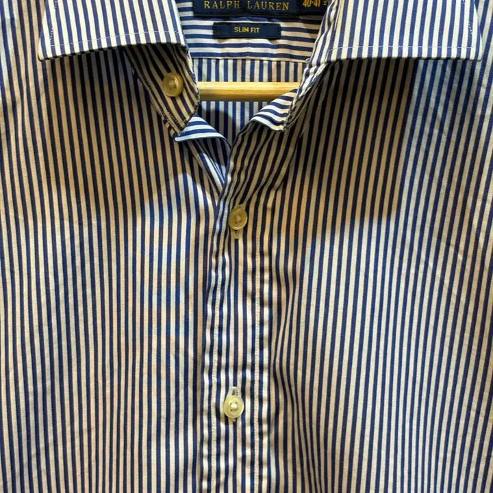 [BUNJANG] Polo Ralph Lauren Stripe Slim Fit Shirt (Size 105) / [사이즈 105] 폴로 랄프로렌 스트라이프 슬림핏 셔츠 (Polo Ra