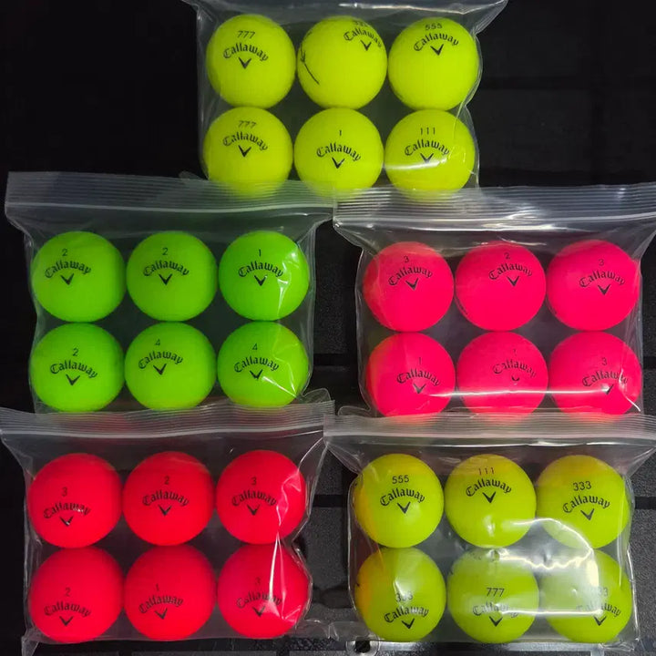 [BUNJANG] Callaway A-Grade Matte Color Used Golf Balls - 30 Balls / 캘러웨이 A급 무광 컬러 로스트볼 30구 중고골프공 -무료배송-